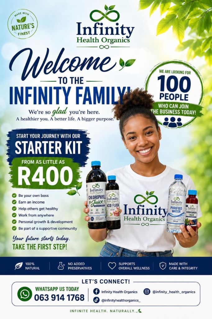 Welcome to the Infinity Health Organics family